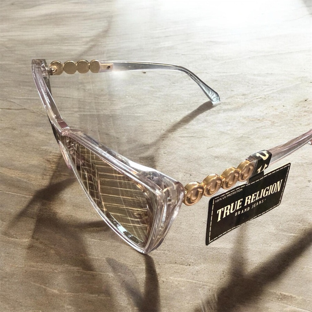 True Religion Clear Pink Sunglasses - Picture 5 of 5